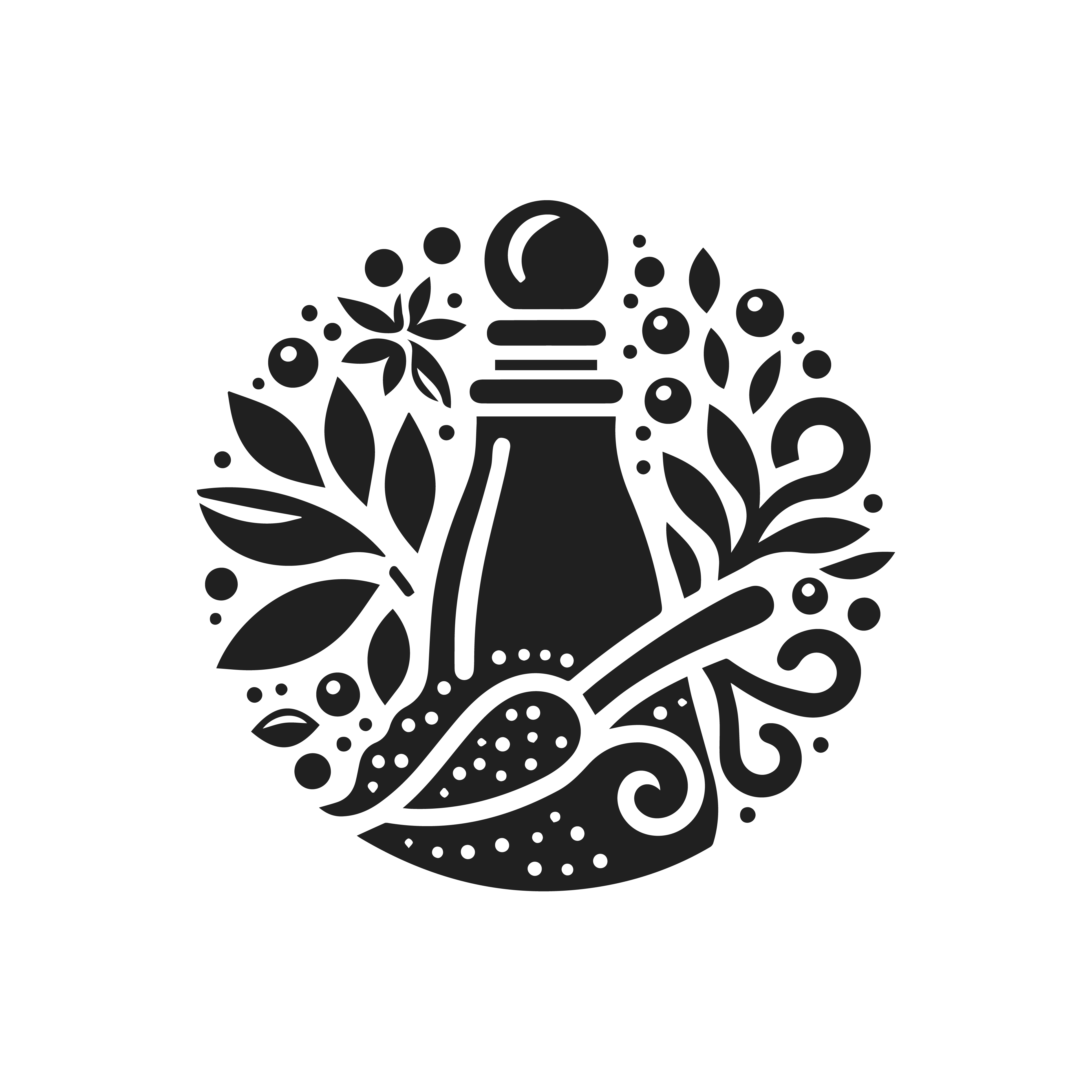 Logo CC's Cooking classes jar-Black